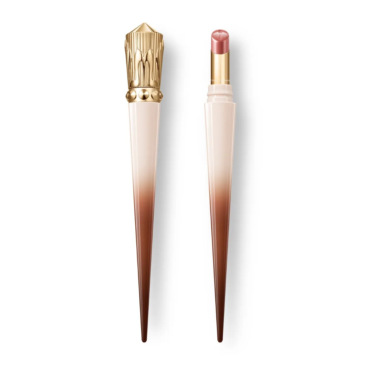 Christian Louboutin Rouge Stiletto Les Nudes – Shine Lipstick – Nude 1C - Beauty - front view